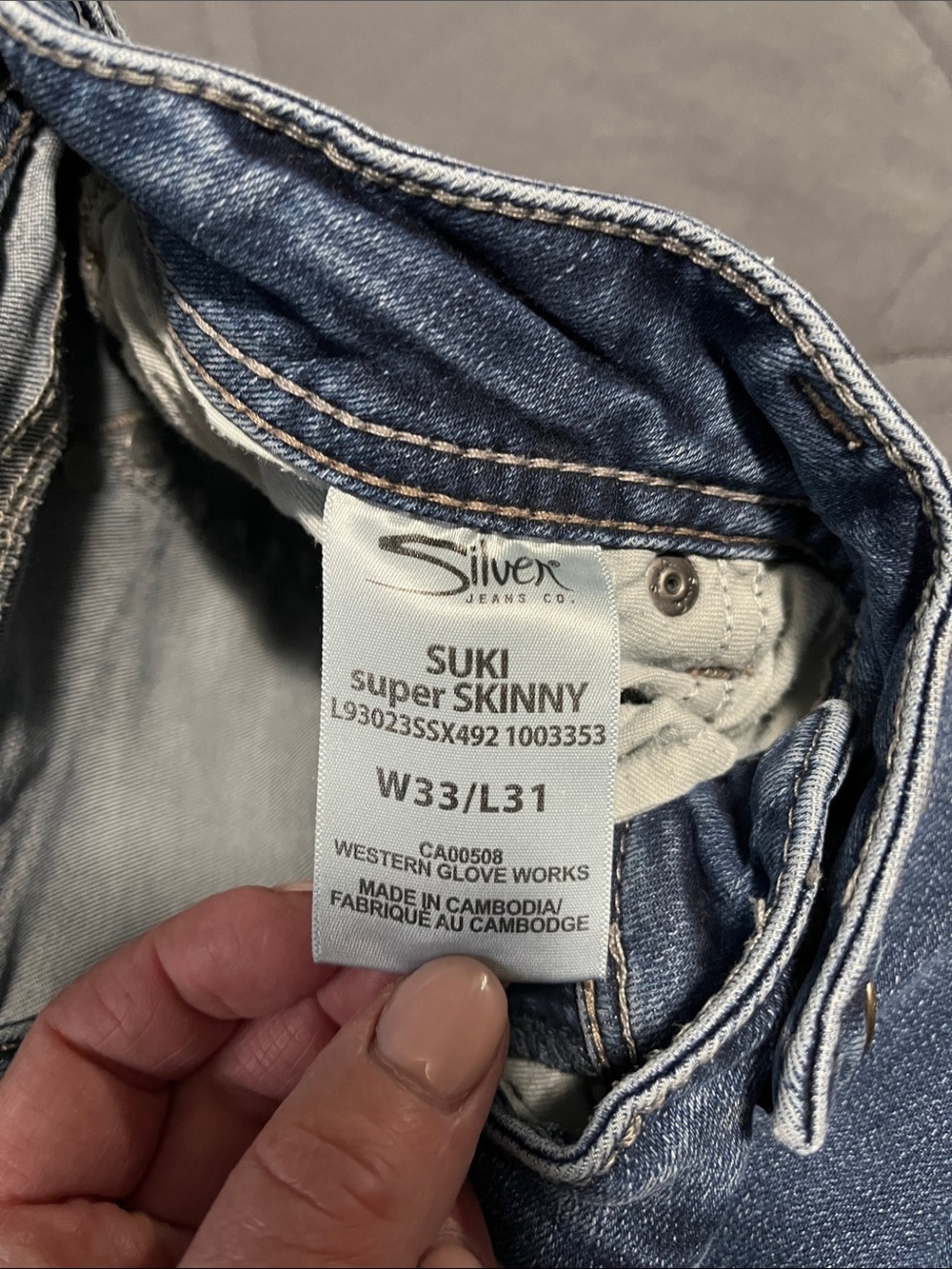 Silver Jeans Women's Faded Blue Skinny Jeans